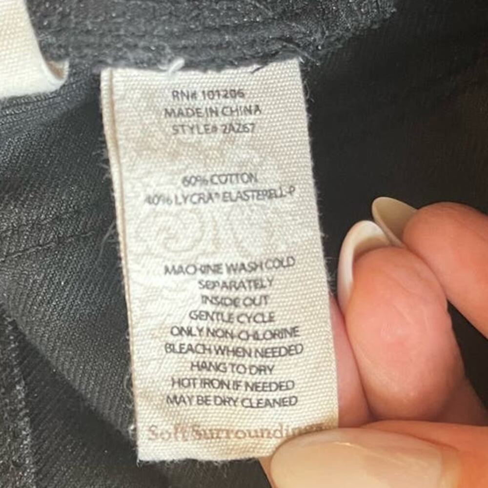 Soft Surroundings High Rise Flare Black Stretchy Jeans sz. XS - Picture 6 of 7